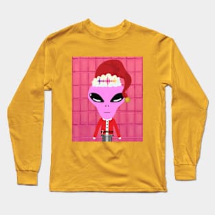 Alien Santa Swag | Merry Christmas Long Sleeve T-Shirt